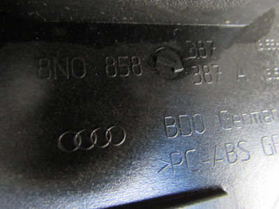 Audi TT Mk1 8N Dash Endcap Bracket Securing Plate, Left 8N08583874